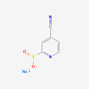 molecular formula C6H3N2NaO2S B2466047 Sodium 4-cyanopyridine-2-sulfinate CAS No. 2274738-39-3