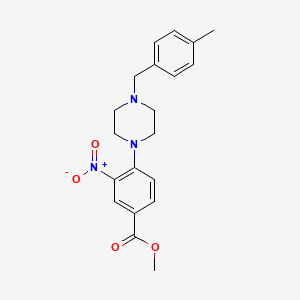 Methyl 4-[4-(4-methylbenzyl)piperazino]-3-nitrobenzenecarboxylate