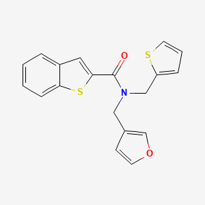 molecular formula C19H15NO2S2 B2466049 N-(furan-3-ylmethyl)-N-(thiophen-2-ylmethyl)benzo[b]thiophene-2-carboxamide CAS No. 2034410-30-3