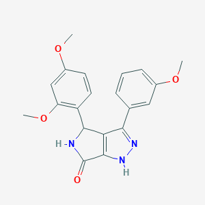molecular formula C20H19N3O4 B246605 4-(2,4-dimethoxyphenyl)-3-(3-methoxyphenyl)-4,5-dihydropyrrolo[3,4-c]pyrazol-6(1H)-one 