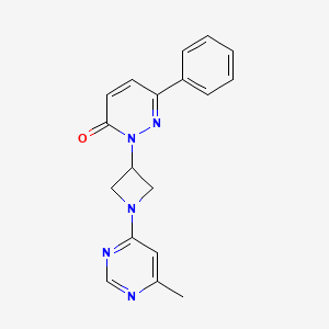 2-[1-(6-Methylpyrimidin-4-yl)azetidin-3-yl]-6-phenylpyridazin-3-one