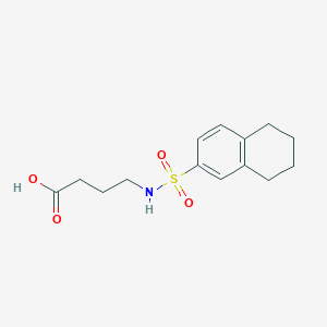 4-(5,6,7,8-Tetrahydronaphthalene-2-sulfonamido)butanoic acid