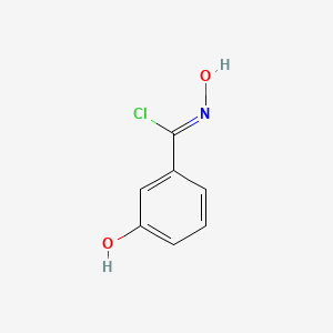 molecular formula C7H6ClNO2 B2466064 (1Z)-N,3-Dihydroxybenzenecarboximidoyl chloride CAS No. 596095-24-8
