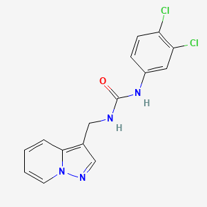 1-(3,4-Dichlorophenyl)-3-(pyrazolo[1,5-a]pyridin-3-ylmethyl)urea