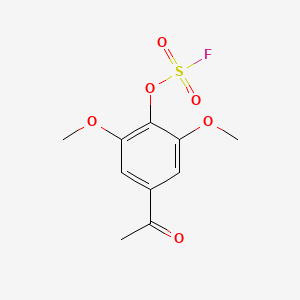 molecular formula C10H11FO6S B2466078 5-Acetyl-2-fluorosulfonyloxy-1,3-dimethoxybenzene CAS No. 2411267-78-0