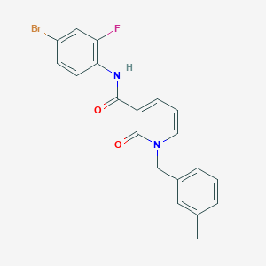 molecular formula C20H16BrFN2O2 B2466080 N-(4-bromo-2-fluorophenyl)-1-(3-methylbenzyl)-2-oxo-1,2-dihydropyridine-3-carboxamide CAS No. 899754-07-5