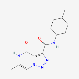 6-methyl-N-(4-methylcyclohexyl)-4-oxo-4,5-dihydro[1,2,3]triazolo[1,5-a]pyrazine-3-carboxamide