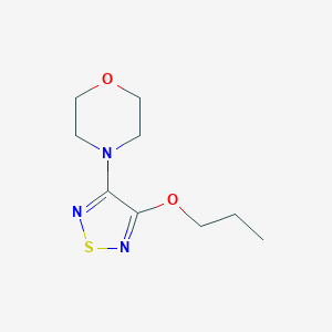 molecular formula C9H15N3O2S B246609 4-(4-Propoxy-1,2,5-thiadiazol-3-yl)morpholine 