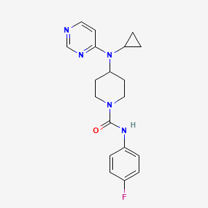 4-[Cyclopropyl(pyrimidin-4-yl)amino]-N-(4-fluorophenyl)piperidine-1-carboxamide