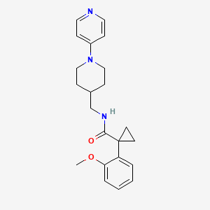 1-(2-methoxyphenyl)-N-((1-(pyridin-4-yl)piperidin-4-yl)methyl)cyclopropanecarboxamide