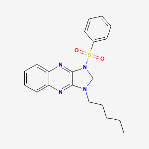 1-pentyl-3-(phenylsulfonyl)-2,3-dihydro-1H-imidazo[4,5-b]quinoxaline