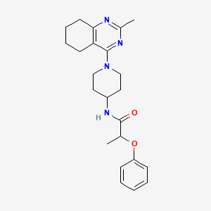 molecular formula C23H30N4O2 B2466119 N-(1-(2-methyl-5,6,7,8-tetrahydroquinazolin-4-yl)piperidin-4-yl)-2-phenoxypropanamide CAS No. 1903850-12-3