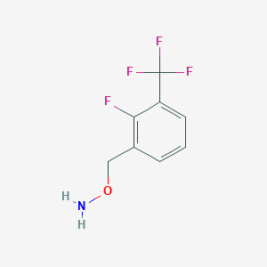 molecular formula C8H7F4NO B2466126 O-(2-Fluoro-3-(trifluoromethyl)benzyl)hydroxylamine CAS No. 1388049-50-0