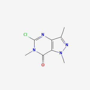 5-Chloro-1,3,6-trimethylpyrazolo[4,3-D]pyrimidin-7-one