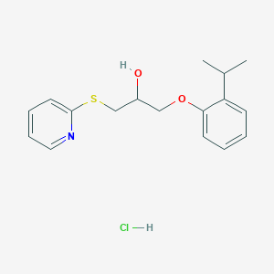 1-(2-Isopropylphenoxy)-3-(pyridin-2-ylthio)propan-2-ol hydrochloride