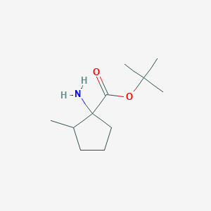 molecular formula C11H21NO2 B2466154 Tert-butyl 1-amino-2-methylcyclopentane-1-carboxylate CAS No. 2248308-36-1