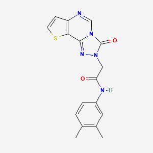 molecular formula C17H15N5O2S B2466161 4-乙基-N-(2-甲氧基-5-甲基苯基)-2-(2-氧代吡咯烷-1-基)-1,3-噻唑-5-甲酰胺 CAS No. 1019180-06-3