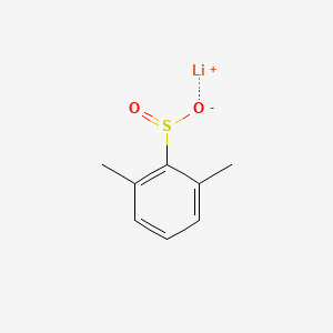 molecular formula C8H9LiO2S B2466165 Lithium(1+) ion 2,6-dimethylbenzene-1-sulfinate CAS No. 2172559-62-3