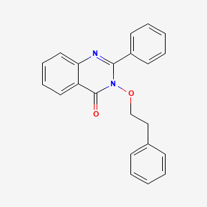 molecular formula C22H18N2O2 B2466173 2-Phenyl-3-(2-phenylethoxy)-3,4-dihydroquinazolin-4-one CAS No. 300398-42-9