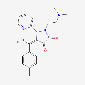 1-(2-(dimethylamino)ethyl)-3-hydroxy-4-(4-methylbenzoyl)-5-(pyridin-2-yl)-1H-pyrrol-2(5H)-one