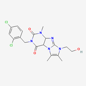 3-[(2,4-dichlorophenyl)methyl]-8-(2-hydroxyethyl)-1,6,7-trimethyl-1H,2H,3H,4H,8H-imidazo[1,2-g]purine-2,4-dione