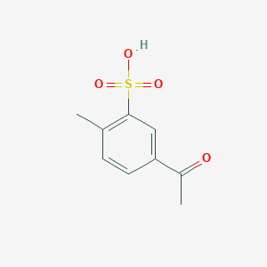 molecular formula C9H10O4S B024662 5-Acetyl-2-methylbenzenesulfonic acid CAS No. 101669-07-2