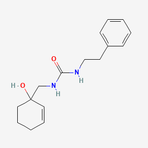 molecular formula C16H22N2O2 B2466204 3-[(1-羟基环己-2-烯-1-基)甲基]-1-(2-苯乙基)脲 CAS No. 2097908-94-4