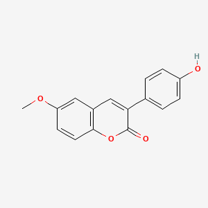 molecular formula C16H12O4 B2466214 3-(4-hydroxyphenyl)-6-methoxy-2H-chromen-2-one CAS No. 951989-73-4