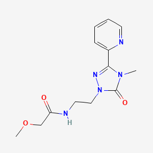 2-methoxy-N-(2-(4-methyl-5-oxo-3-(pyridin-2-yl)-4,5-dihydro-1H-1,2,4-triazol-1-yl)ethyl)acetamide