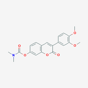 3-(3,4-dimethoxyphenyl)-2-oxo-2H-chromen-7-yl dimethylcarbamate