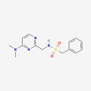 N-((4-(dimethylamino)pyrimidin-2-yl)methyl)-1-phenylmethanesulfonamide