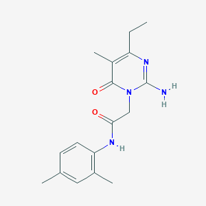 2-(2-amino-4-ethyl-5-methyl-6-oxopyrimidin-1(6H)-yl)-N-(2,4-dimethylphenyl)acetamide