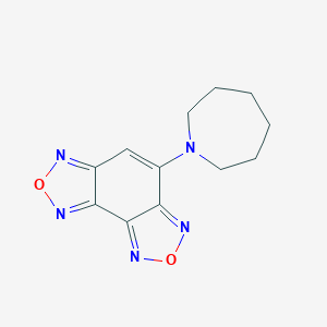 molecular formula C12H13N5O2 B246624 4-(1-Azepanyl)[1,2,5]oxadiazolo[3,4-e][2,1,3]benzoxadiazole 
