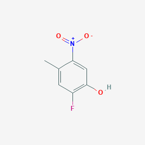 molecular formula C7H6FNO3 B2466241 2-Fluoro-4-methyl-5-nitrophenol CAS No. 110298-75-4