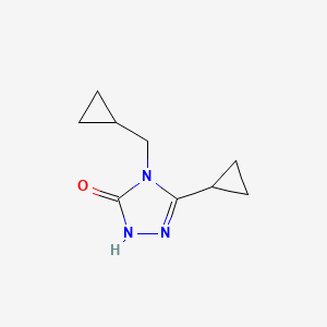 3-cyclopropyl-4-(cyclopropylmethyl)-4,5-dihydro-1H-1,2,4-triazol-5-one