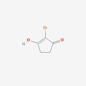molecular formula C5H5BrO2 B2466267 2-Bromo-3-hydroxycyclopent-2-en-1-one CAS No. 1189352-96-2
