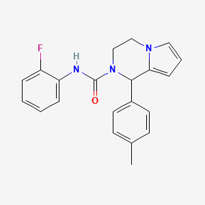 N-(2-fluorophenyl)-1-(4-methylphenyl)-3,4-dihydro-1H-pyrrolo[1,2-a]pyrazine-2-carboxamide