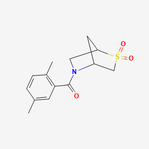 (2,5-Dimethylphenyl)(2,2-dioxido-2-thia-5-azabicyclo[2.2.1]heptan-5-yl)methanone