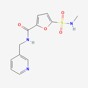 5-(methylsulfamoyl)-N-[(pyridin-3-yl)methyl]furan-2-carboxamide