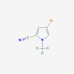 4-Bromo-1-trideuteriomethyl-1H-pyrrole-2-carbonitrile