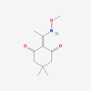 molecular formula C11H17NO3 B024663 2-(1-(Methoxyimino)ethyl)-5,5-dimethyl-3-hydroxycyclohex-2-en-1-one CAS No. 108220-95-7