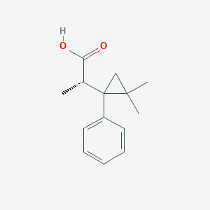 (2S)-2-(2,2-Dimethyl-1-phenylcyclopropyl)propanoic acid