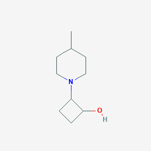 molecular formula C10H19NO B2466308 2-(4-Methylpiperidin-1-yl)cyclobutan-1-ol CAS No. 1855554-71-0