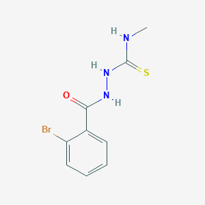 molecular formula C9H10BrN3OS B2466316 2-(2-溴苯甲酰)-N-甲基肼基碳硫酰胺 CAS No. 58064-69-0