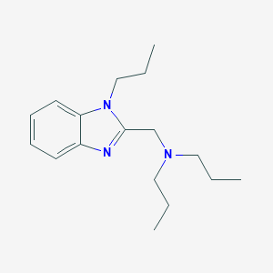 molecular formula C17H27N3 B246632 N-propyl-N-[(1-propyl-1H-benzimidazol-2-yl)methyl]-1-propanamine 