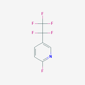 molecular formula C7H3F6N B2466320 2-氟-5-(1,1,2,2,2-五氟乙基)吡啶 CAS No. 2445793-14-4
