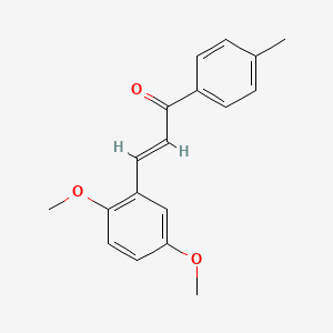 molecular formula C18H18O3 B2466321 (2E)-3-(2,5-二甲氧基苯基)-1-(4-甲基苯基)丙-2-烯-1-酮 CAS No. 198134-95-1