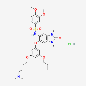 molecular formula C32H43ClN4O8S B2466333 IACS-9571 Hydrochloride CAS No. 2319611-93-1