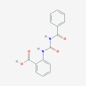 molecular formula C15H12N2O4 B246639 2-{[(Benzoylamino)carbonyl]amino}benzoic acid 