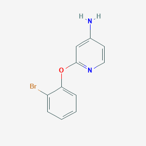 molecular formula C11H9BrN2O B2466419 2-(2-溴苯氧基)吡啶-4-胺 CAS No. 1249644-44-7